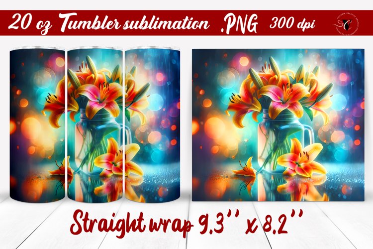20 Oz Sublimation Tumbler Wrap Image 3