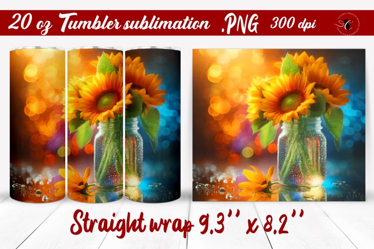 20 Oz Sublimation Tumbler Wrap Image 7