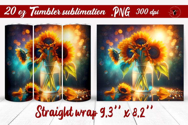 20 Oz Sublimation Tumbler Wrap Image 8