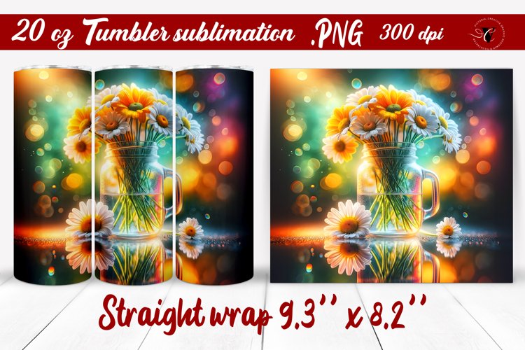 20 Oz Sublimation Tumbler Wrap Image 23