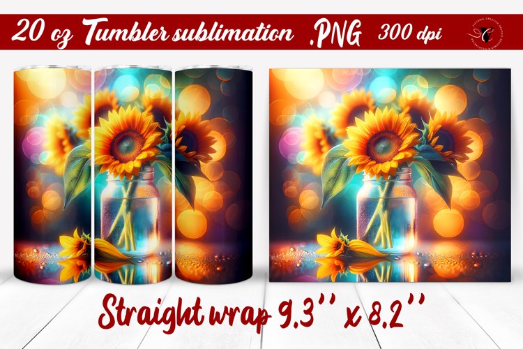 20 Oz Sublimation Tumbler Wrap Image 22