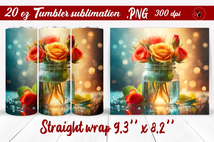 20 Oz Sublimation Tumbler Wrap Image 21
