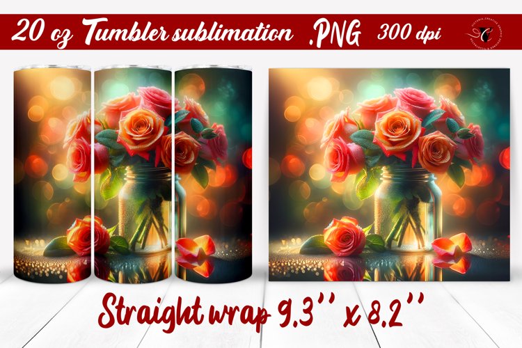 20 Oz Sublimation Tumbler Wrap Image 20