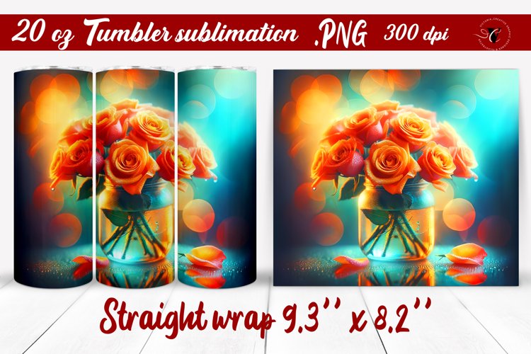 20 Oz Sublimation Tumbler Wrap Image 18