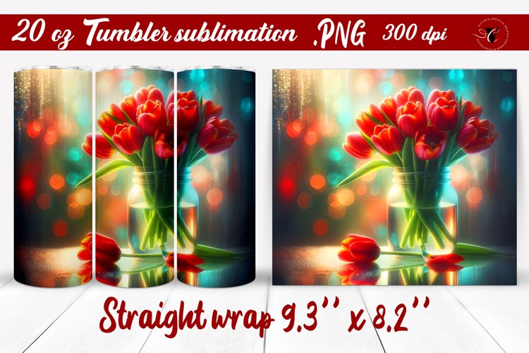 20 Oz Sublimation Tumbler Wrap Image 16