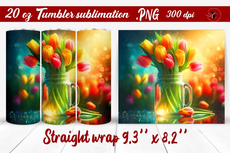 20 Oz Sublimation Tumbler Wrap Image 15