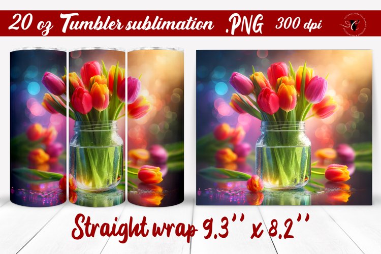 20 Oz Sublimation Tumbler Wrap Image 14