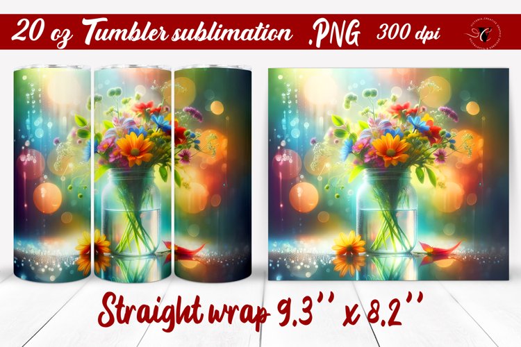 20 Oz Sublimation Tumbler Wrap Image 12