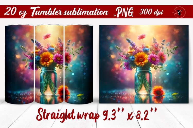 20 Oz Sublimation Tumbler Wrap Image 11