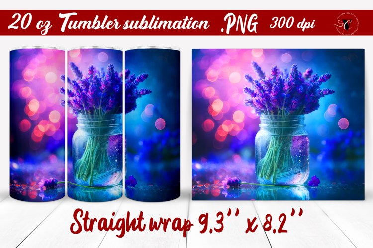 20 Oz Sublimation Tumbler Wrap Image 9