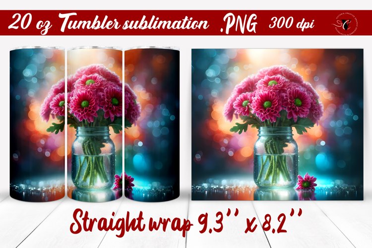 20 Oz Sublimation Tumbler Wrap Image 17