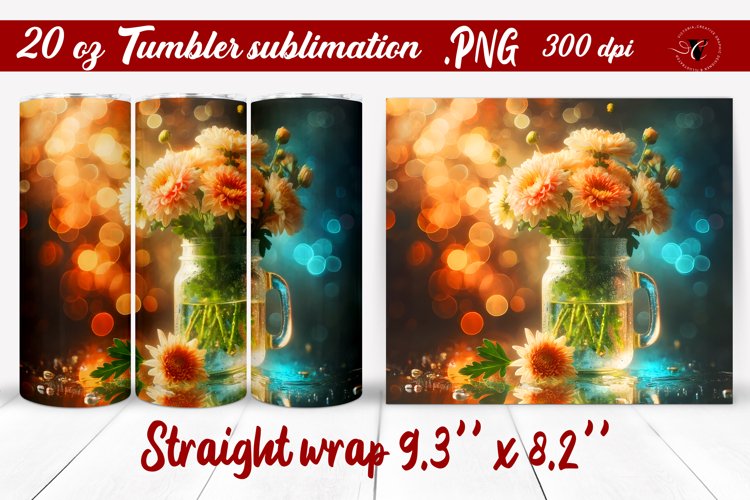 20 Oz Sublimation Tumbler Wrap Image 14