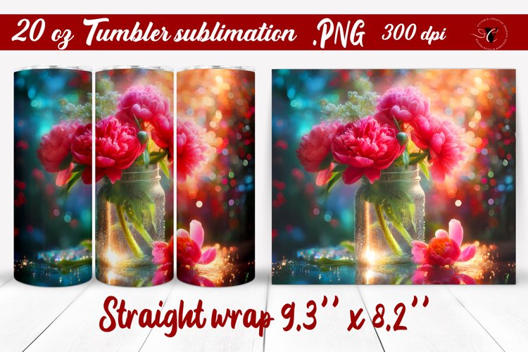 20 Oz Sublimation Tumbler Wrap Image 13