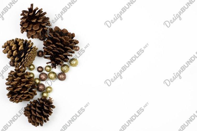 Fall Pine Cones Flat Lay example image 1