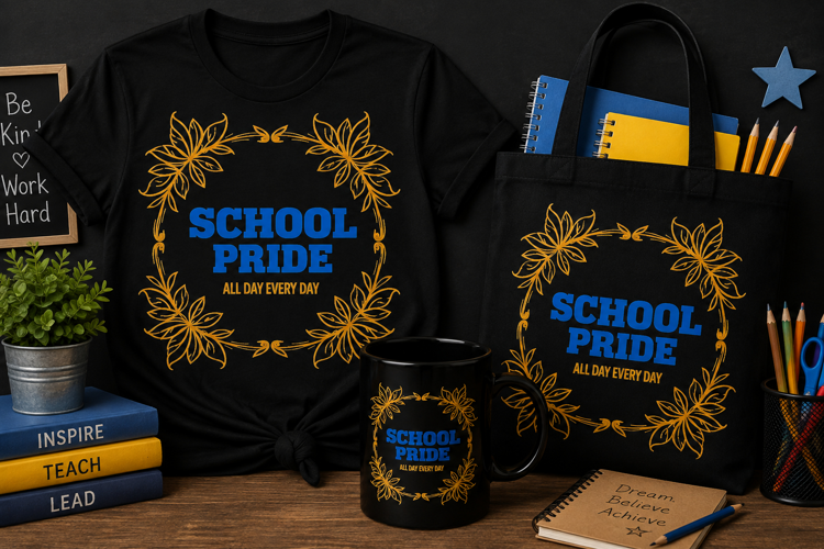 School Pride PNG, All Day Every Day Teacher School Design