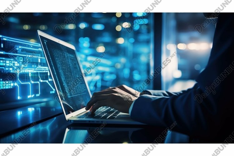 connectivity net technology background example image 1