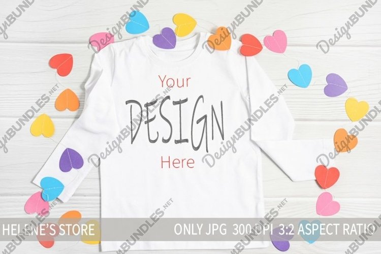 Valentines Day tshirt Mockups, long sleeve shirt mockup