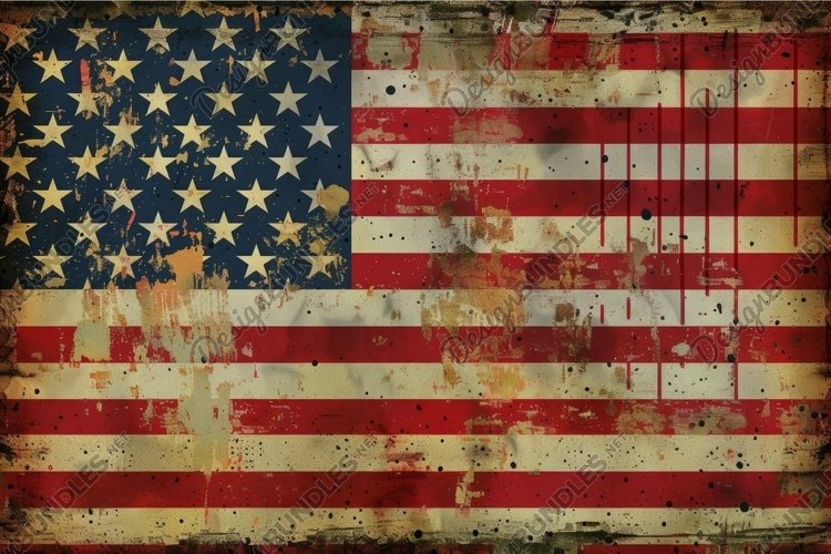 American Flag Clipart Image 14