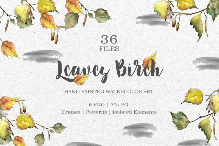 Watercolor Leaves Clipart Image 20