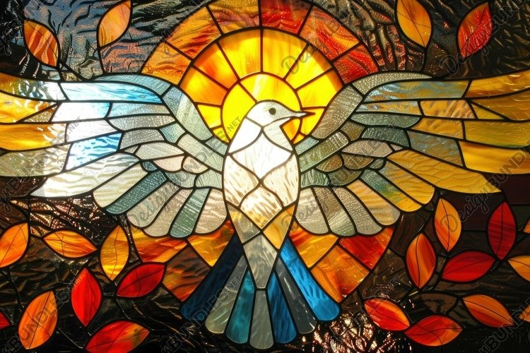 Stained Glass Texture Image 13