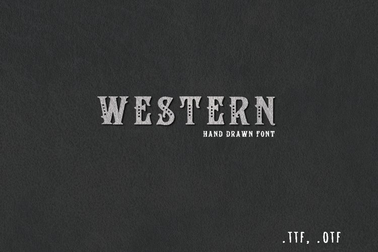 Western retro font example image 1