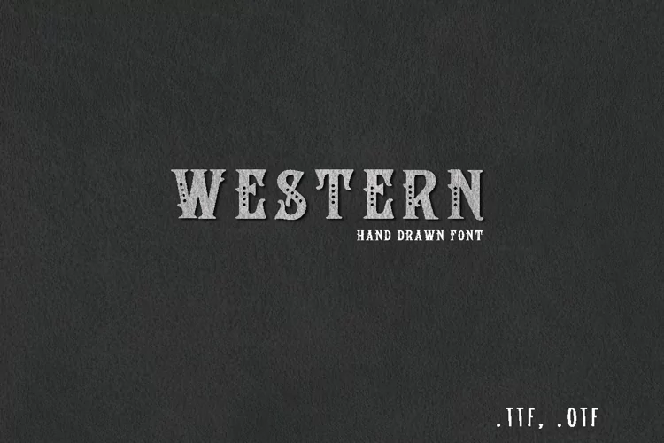 Western retro font