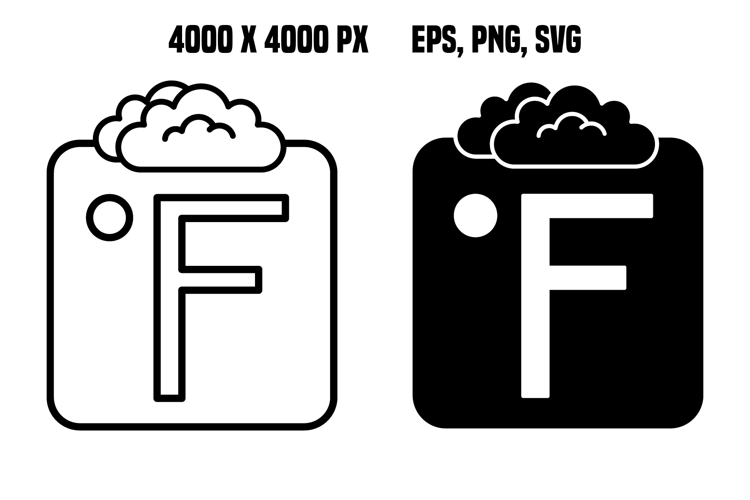 Degree Fahrenheit Icons