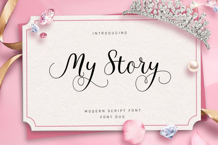 My Story Script Font Duo example image 1
