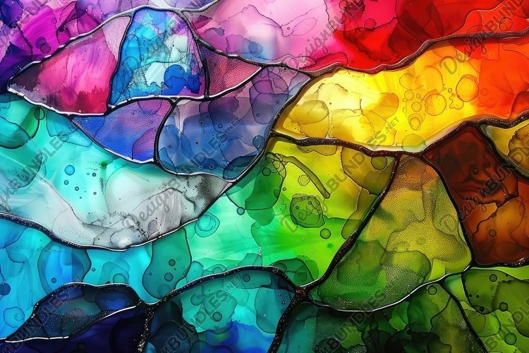 Stained Glass Texture Image 12