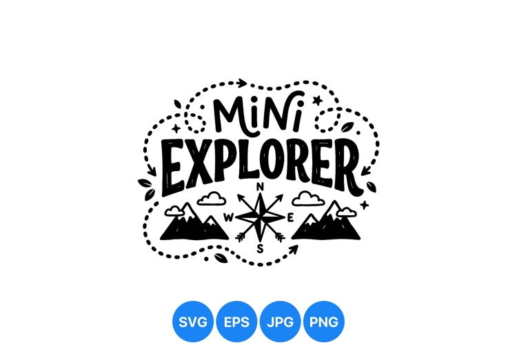 Hand Drawn Mini Explorer Clipart For Kids Adventure