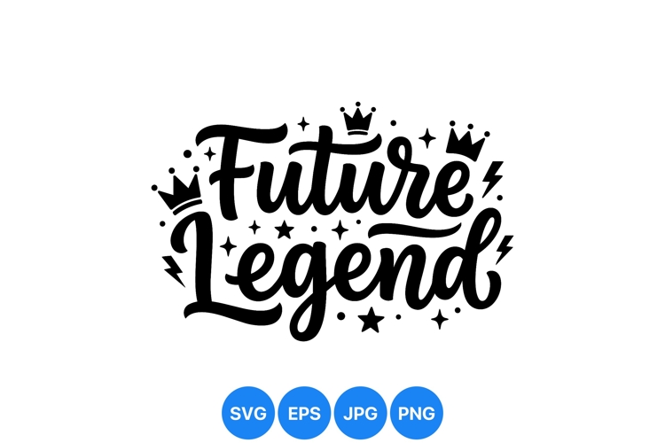 Future Legend Hand Lettered Typography SVG Design