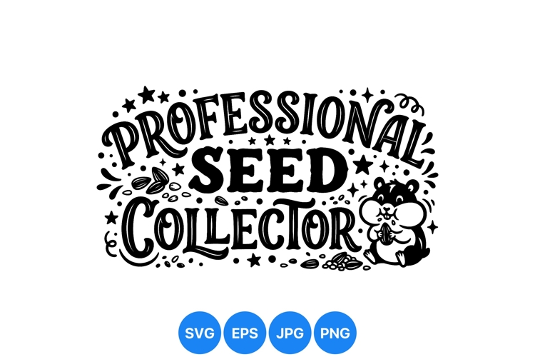 Hand Drawn Professional Seed Collector SVG Graphic