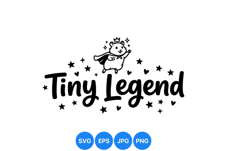 Cute Tiny Legend Svg Design For Kids