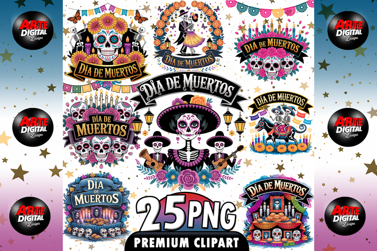 Día de los Muertos PNG Bundle