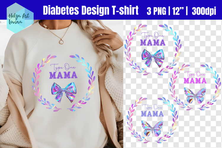 Type 1 diabetes | T-shirt PNG