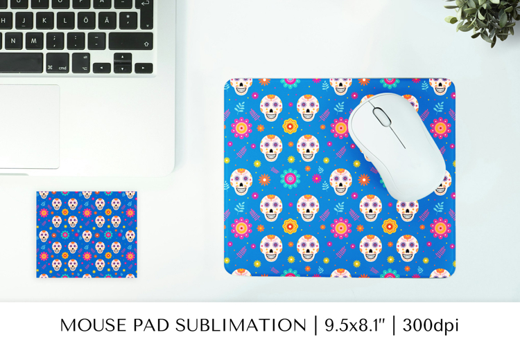 Dia De Los Muertos mouse pad sublimation design 02