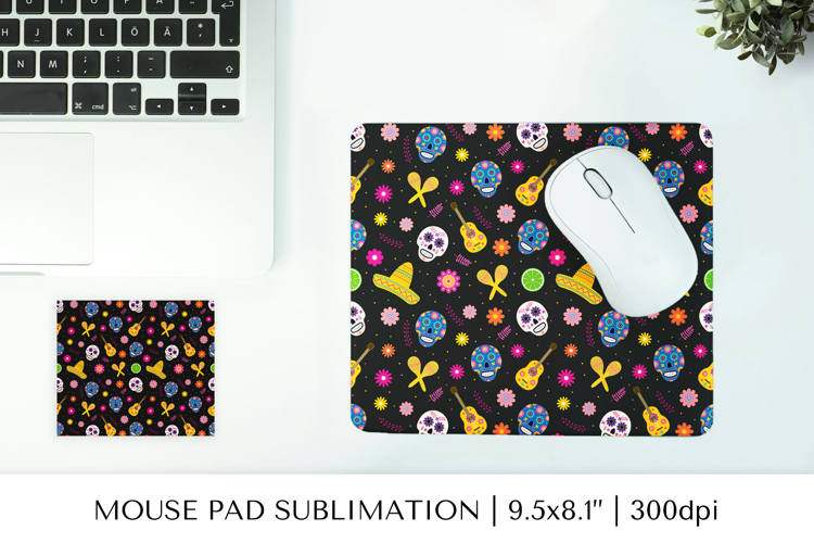Dia De Los Muertos mouse pad sublimation design 03