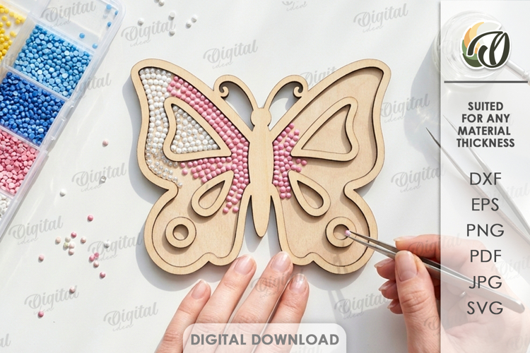 Diamond Mosaic Base Laser Cut. Diamond Blank SVG