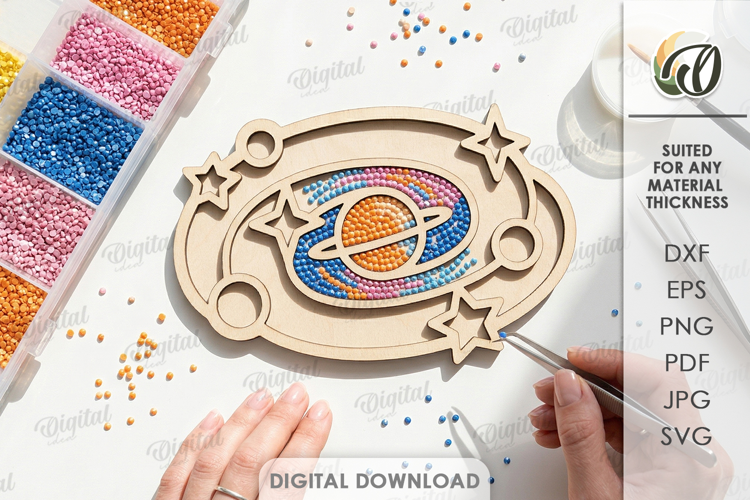 Diamond Mosaic Base Laser Cut. Diamond Blank SVG