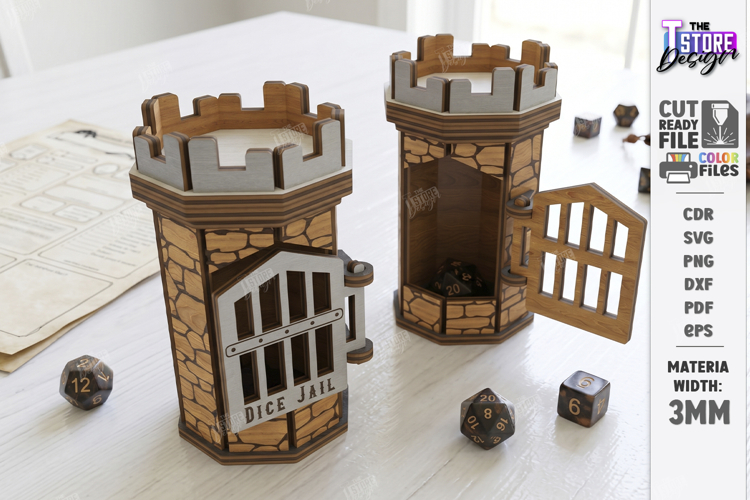 Dice Jail Laser Cut | RPG Tabletop Gaming Accessories | CNC