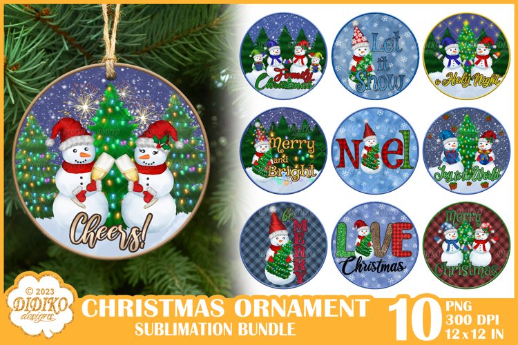 Christmas Ornament Sublimation Designs Image 10