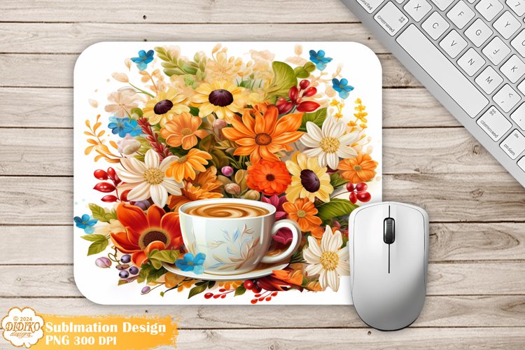 Coffee Mouse Pad Sublimation, Farmhouse Mouse Pad Png