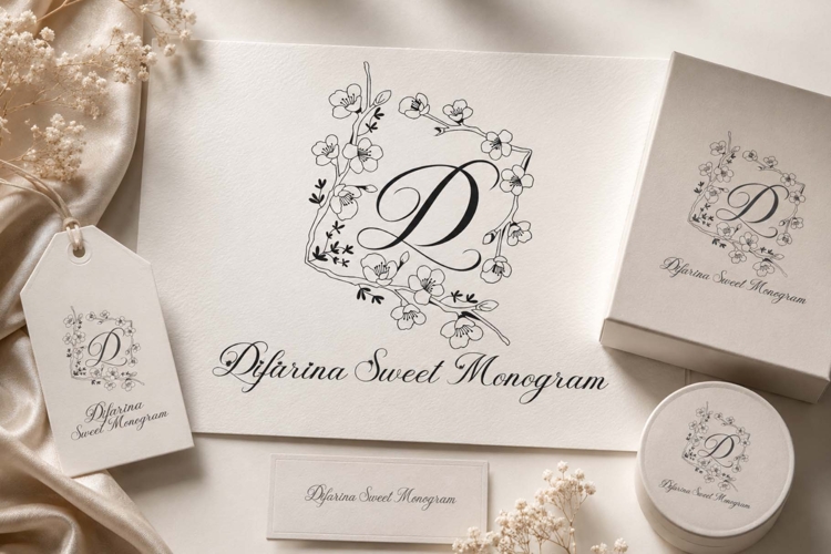 Difarina Sweet Monogram example image 1
