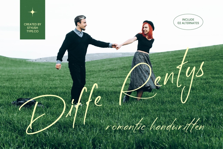 Diffe Rentys - Romantic Handwritten example image 1