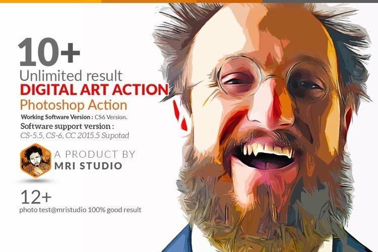 Digital Art Photoshop Action example image 1