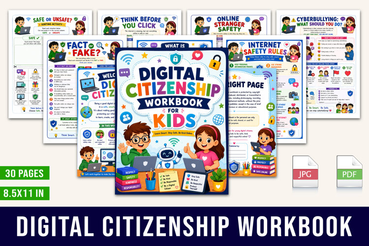 Digital Citizenship Workbook example image 1