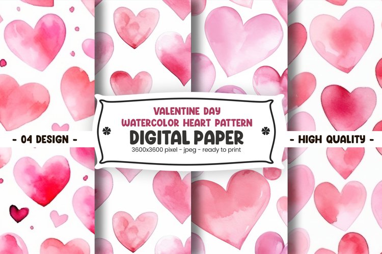 Pink Hearts Clipart Image 7