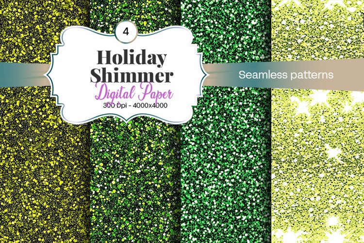 Holiday Shimmer Digital Paper - 04 Variations