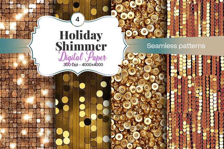 Gold Digital Paper Image 7