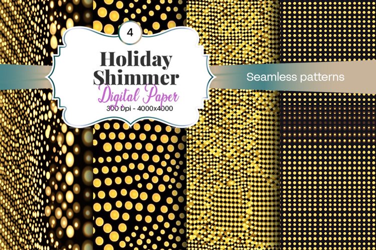 Gold Digital Paper Image 6